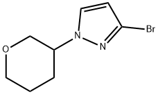 3-BROMO-1-(OXAN-3-YL)-1H-PYRAZOLE Struktur