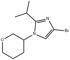 4-Bromo-1-(oxan-3-yl)-2-(iso-propyl)imidazole Struktur