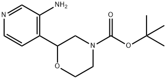 N-Boc-2-(3-Amino-4-pyridinyl)morpholine Struktur