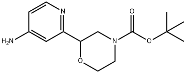 tert-butyl 2-(4-aminopyridin-2-yl)morpholine-4-carboxylate Struktur