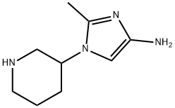 1-(Piperidin-3-yl)-2-methylimidazol-4-amine Struktur