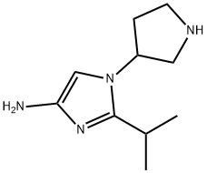 1-(Pyrrolidin-3-yl)-2-(1-methylethyl)-1H-imidazol-4-amine Struktur