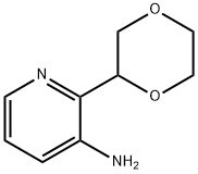 3-Amino-2-(1,4-dioxan-2-yl)pyridine Struktur