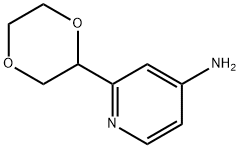 2-(1,4-dioxan-2-yl)pyridin-4-amine Struktur