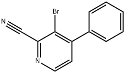 3-Bromo-4-phenyl-2-pyridinecarbonitrile Struktur