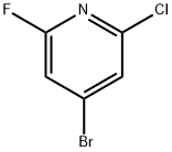 2-Chloro-4-bromo-6-fluoropyridine Struktur