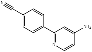 4-Amino-2-(4-cyanophenyl)pyridine Struktur