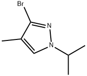 3-Bromo-4-methyl-1-(iso-propyl)-1H-pyrazole Struktur