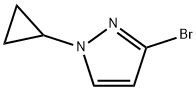 3-bromo-1-cyclopropyl-1H-pyrazole Struktur