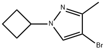 4-Bromo-3-methyl-1-cyclobutyl-1H-pyrazole Struktur