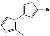 2-Bromo-4-(2-methylimidazol-1-yl)furan Struktur