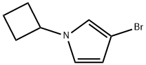 3-Bromo-1-(cyclobutyl)-1H-pyrrole Struktur