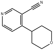 4-(Oxan-4-yl)nicotinonitrile Struktur