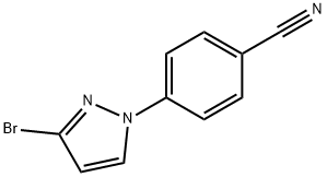 3-Bromo-1-(4-cyanophenyl)pyrazole Struktur