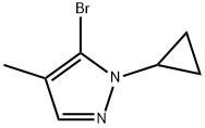 5-Bromo-4-methyl-1-(cyclopropyl)-1H-pyrazole Struktur