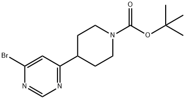 TERT-BUTYL 4-(6-BROMOPYRIMIDIN-4-YL)PIPERIDINE-1-CARBOXYLATE Struktur