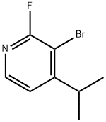 2-Fluoro-3-bromo-4-(iso-propyl)pyridine Struktur