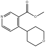 Methyl 4-(oxan-4-yl)pyridine-3-carboxylate Struktur