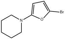 2-Bromo-5-(piperidino)furan Struktur