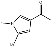 2-Bromo-1-methyl-4-acetyl-1H-Pyrrole Struktur