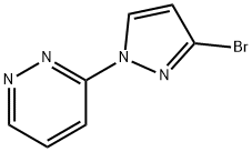 3-BROMO-1-(PYRIDAZIN-3-YL)-1H-PYRAZOLE Structure