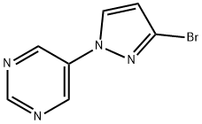 3-BROMO-1-(PYRIMIDIN-5-YL)-1H-PYRAZOLE Struktur