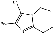 4,5-Dibromo-1-ethyl-2-(iso-propyl)-1H-imidazole Struktur