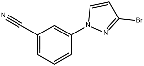 3-Bromo-1-(3-cyanophenyl)pyrazole Struktur