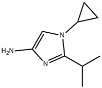 1-Cyclopropyl-2-(1-methylethyl)-1H-imidazol-4-amine Struktur