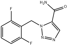 1H-1,2,3-Triazole-5-carboxamide, 1-[(2,6-difluorophenyl)methyl]- Struktur