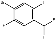 1-Bromo-4-(difluoromethyl)-2,5-difluorobenzene Struktur