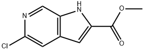 methyl 5-chloro-1H-pyrrolo[2,3-c]pyridine-2-carboxylate Struktur