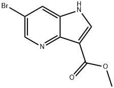 Methyl 6-bromo-1H-pyrrolo[3,2-b]pyridine-3-carboxylate Struktur