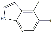 5-iodo-4-methyl-1H-pyrrolo[2,3-b]pyridine Struktur