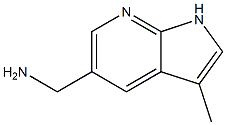 {3-methyl-1H-pyrrolo[2,3-b]pyridin-5-yl}methanamine Struktur