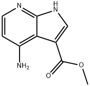 methyl 4-amino-1H-pyrrolo[2,3-b]pyridine-3-carboxylate Struktur