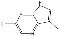 3-chloro-7-methyl-5H-pyrrolo[2,3-b]pyrazine Struktur