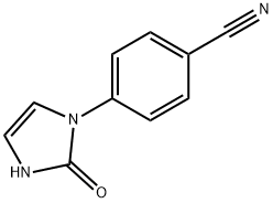 4-(2-oxo-2,3-dihydro-1H-imidazol-1-yl)benzonitrile Struktur