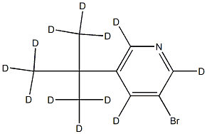 3-Bromo-5-(tert-butyl)pyridine-d12 Struktur