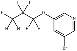 3-Bromo-5-(n-propoxy-d7)-pyridine Struktur