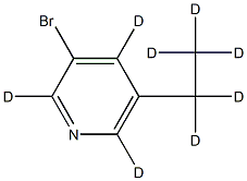 3-Bromo-5-ethylpyridine-d8 Struktur