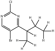 5-Bromo-2-chloro-4-(sec-butyl-d9)-pyrimidine Struktur