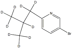 3-Bromo-6-(iso-butyl-d9)-pyridine Struktur