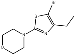 5-Bromo-4-ethyl-2-(morpholino)thiazole Struktur