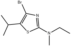 4-Bromo-5-(iso-propyl)-2-(methylethylamino)thiazole Struktur