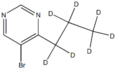 5-Bromo-4-(n-propyl-d7)-pyrimidine Struktur