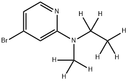 4-Bromo-2-(methylethylamino-d8)-pyridine Struktur