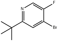 4-Bromo-2-(tert-butyl)-5-fluoropyridine Struktur