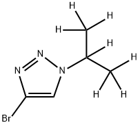 4-Bromo-1-(iso-propyl-d7)-1,2,3-triazole Struktur