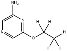 2-Amino-6-(ethoxy-d5)-pyrazine Struktur